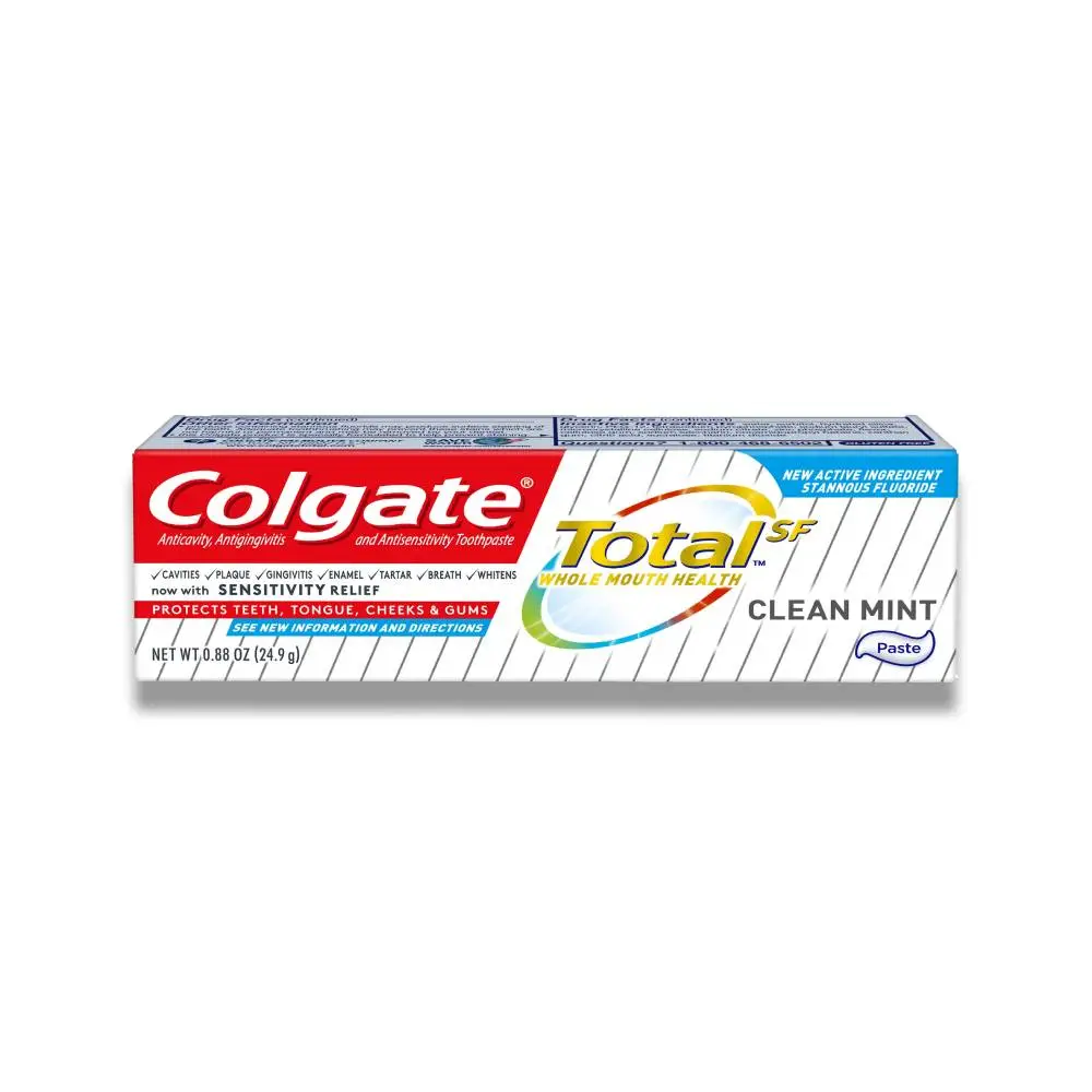 p4 Colgate - Total Clean Mint Toothpaste - 0.88 Oz - 24 Pack - Travel Size - Image 1